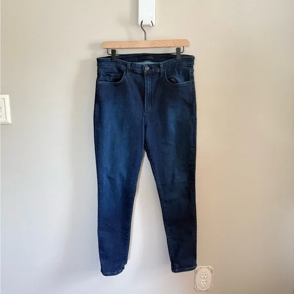 Joe’s Jeans • The Charlie High Rise Skinny Ankle Dark Wash Women’s 32 Stretchy - Picture 3 of 13